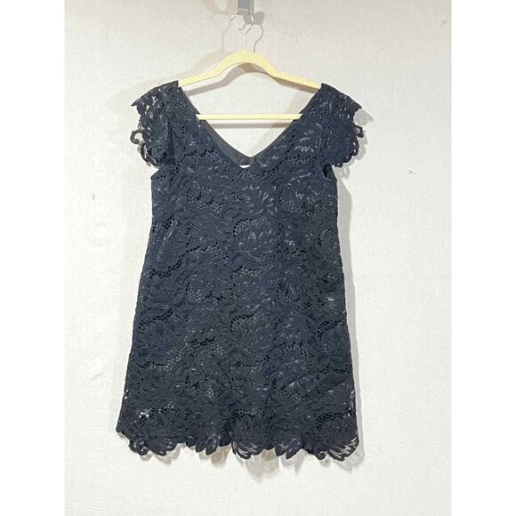 BB Dakota Lace Babydoll Cap Sleeve Shift Mini‎ Dress Sz. XSmall - Picture 1 of 8